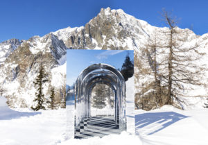 QC Terme il portale dell'aQCua l'opera d'arte più alta d'italia courmayeur mont blanc ilaria rebecchi matteo ragni designer italiano snow art montagna italiana creativity stories & news notizie creative arte italiana italiani italians designer italiani made in italy piste da sci valle d'aosta